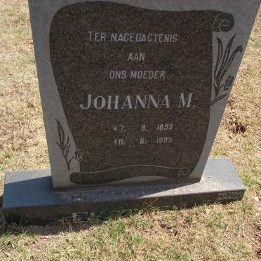 EKSTEEN Johanna M. 1893-1985