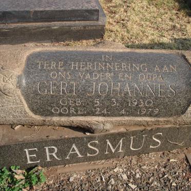 ERASMUS Gert Johannes 1930-1979