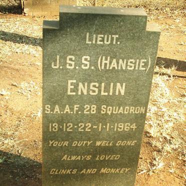 ENSLIN J.S.S. 1922-1964
