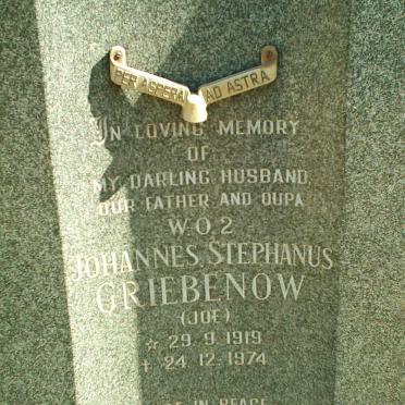 GRIEBENOW Johannes Stephanus 1919-1974