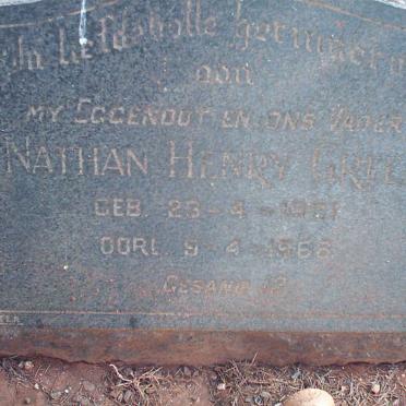 GREEN Nathan Henry 1921-1966