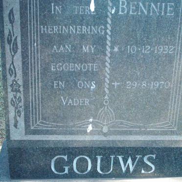 GOUWS Bennie 1932-1970