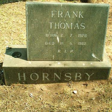 HORNSBY Frank Thomas 1926-1982