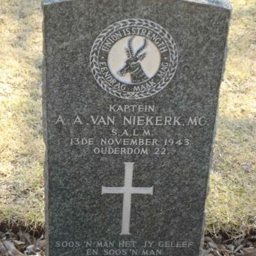 NIEKERK A.A., van -1943