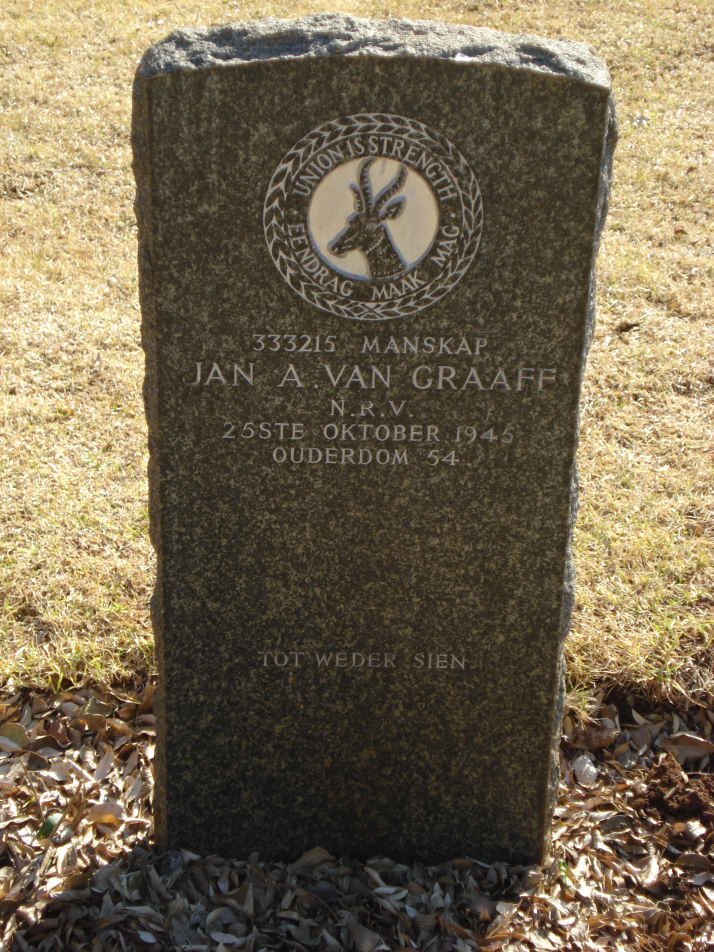 GRAAFF Jan A., van -1945