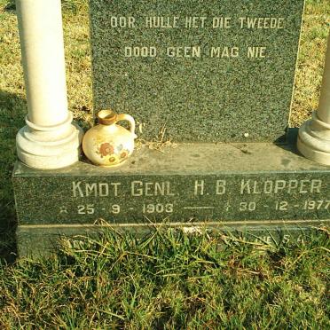 KLOPPER H.B. 1903-1977