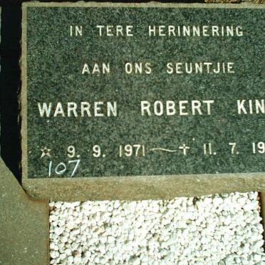KING Warren Robert 1971-1978