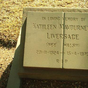 LIVERSAGE Kathleen Mavourneen nee WALSH 1924-1973