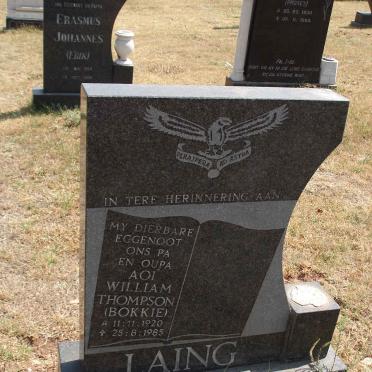 LAING William Thompson 1920-1985