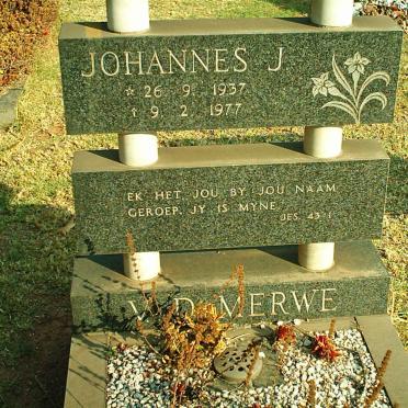 MERWE Johannes J., van der 1937-1977