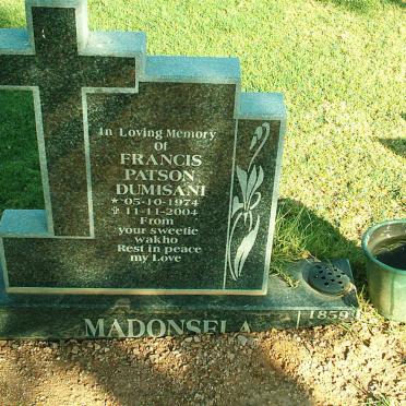 MADONSELA Francis Patson Dumisani 1974-2004