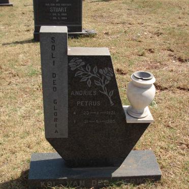 MERWE Andries Petrus, van der 1921-1985