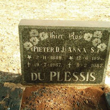 PLESSIS Pieter D.J., du 1889-1967 &amp; Anna S. 1894-1982