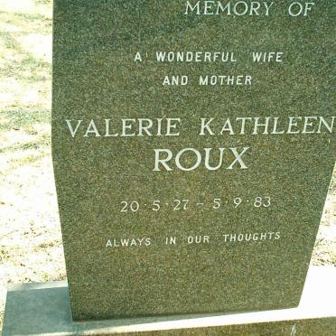ROUX Valerie Kathleen 1927-1983