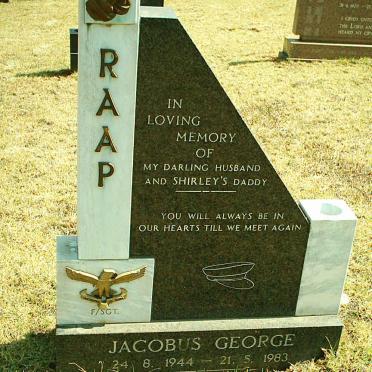 RAAP Jacobus George 1944-1983