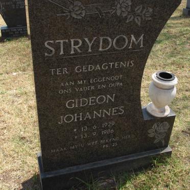 STRYDOM Gideon Johannes 1929-1986