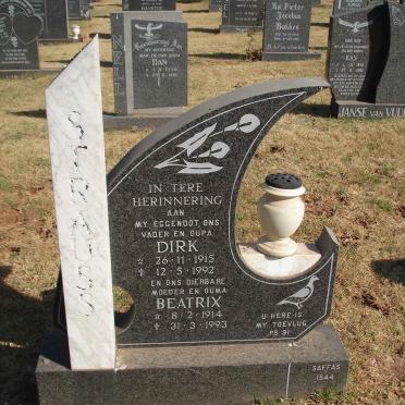 STRAUSS Dirk 1915-1992 &amp; Beatrix 1914-1993