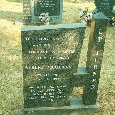 TURNER Albert Nicolaas 1967-1994