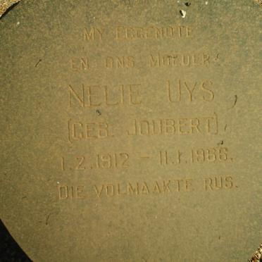 UYS Nelie nee JOUBERT 1912-1966