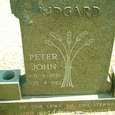 VIDGARD Peter John 1930-1982