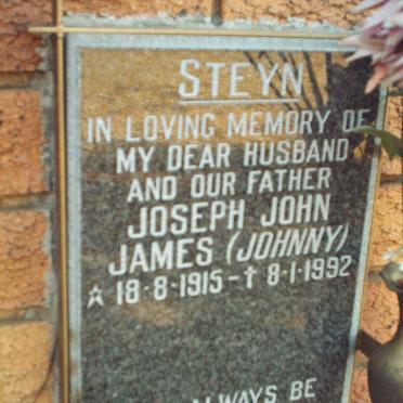 STEYN Joseph John James 1915-1992