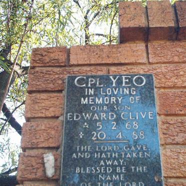 YEO Edward Clive 1968-1988