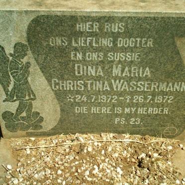 WASSERMANN Dina Maria Christina 1972-1972