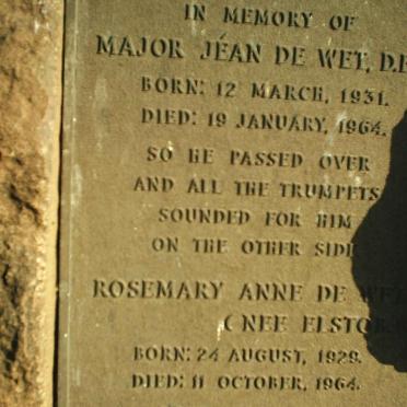 WET Jéan, de 1931-1964 &amp; Rosemary Anne ELSTON 1929-1964