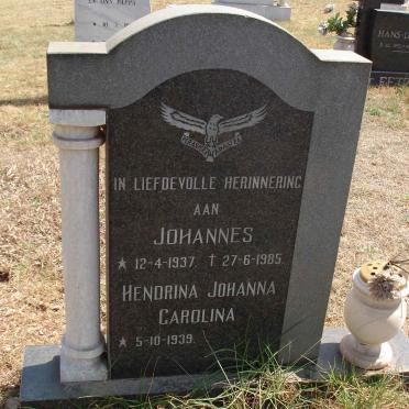 ? Johannes 1937-1985 &amp; Hendrina Johanna Carolina 1939-