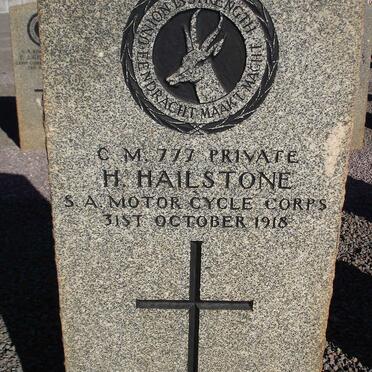 HAILSTONE H. -1918