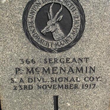 McMENAMIN P. -1917