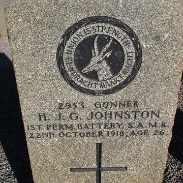 JOHNSTON H.J.G. -1918