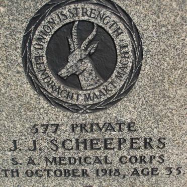SCHEEPERS J.J. -1918