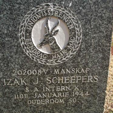 SCHEEPERS Izak J. -1944