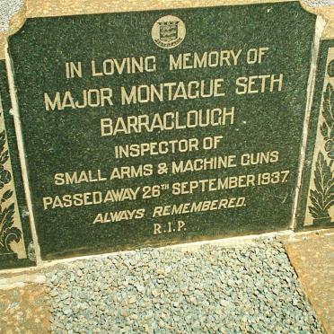 BARROCLOUCH Montague Seth -1937