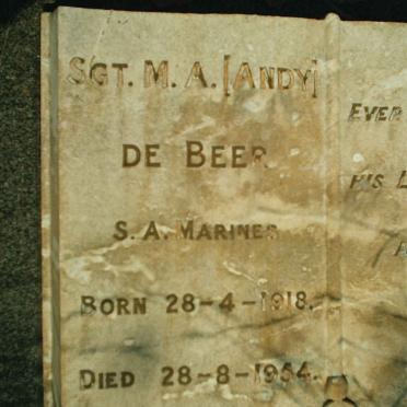 BEER M.A., de 1918-1954