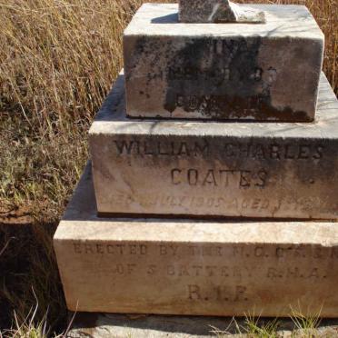 COATES William Charles -1905