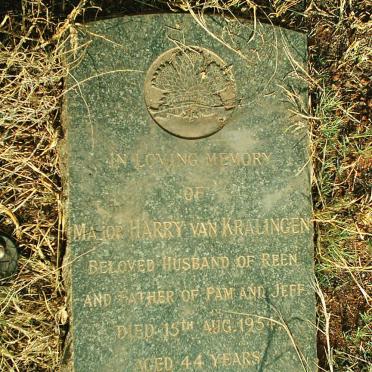 KRALINGEN Harry, van -1954