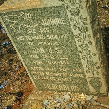 LIEBENBERG Jan J.S. 1933-1934