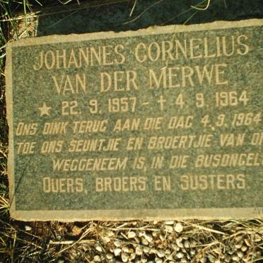 MERWE Johannes Cornelius, van der 1957-1964