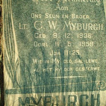 MYBURGH C.W. 1936-1959