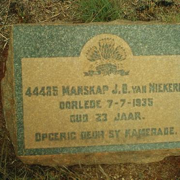 NIEKERK J.D., van -1935