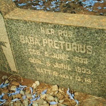 PRETORIUS Baba 1933-1933