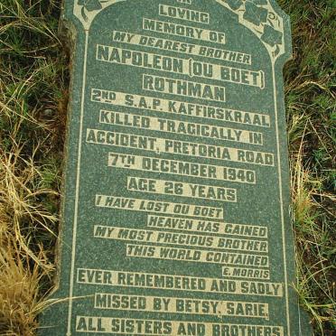 ROTHMAN Napoleon -1940