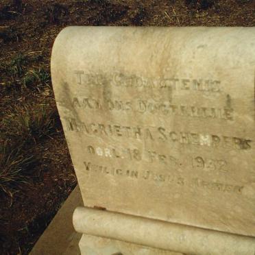 SCHEEPERS Magrietha -1932