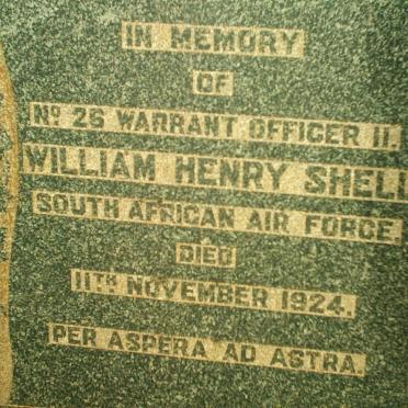 SHELL William Henry -1924