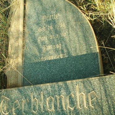 TERBLANCHE Danie 1938-1960