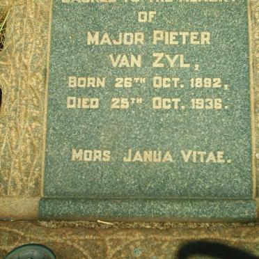 ZYL Pieter, van 1892-1936