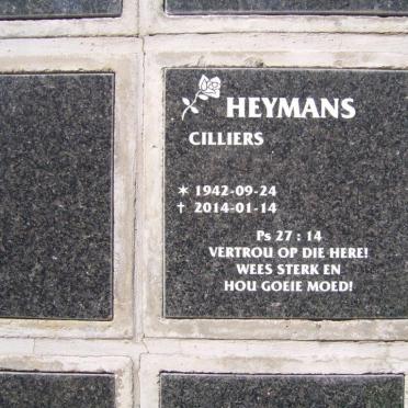 HEYMANS Cilliers 1942-2014