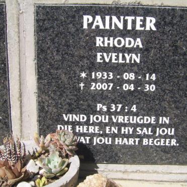 PAINTER Rhoda Evelyn 1933-2007